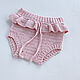 A gift for a newborn: a cap and bloomers for a girl pink. Gift for newborn. babyshop. My Livemaster. Фото №5