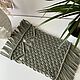 Салфетка подставка макраме 28*24см. Подставка под горячее. Наталья (MACRAME FOR HYGGE). Интернет-магазин Ярмарка Мастеров.  Фото №2