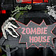Вставка между книг "ZOMBIE HOUSE". Элементы интерьера. Студия InteriorS. Ярмарка Мастеров.  Фото №4