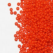 Материалы для творчества handmade. Livemaster - original item Czech beads 10/0 Bright orange 10 g Preciosa. Handmade.