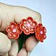 Mini flowers made of polymer clay Red. Miniature plants and flowers. magic stick. Online shopping on My Livemaster.  Фото №2