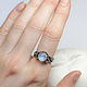 Conceptual silver ring with moonstone 'Steno'. Rings. Unusual Gemstone Jewelry. My Livemaster. Фото №6