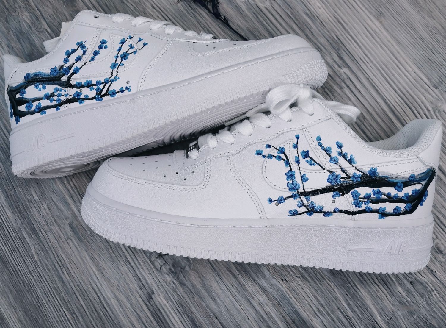 Кроссовки с росписью "Сакура" и "Волна" в интернет-магазине на Ярмарке ...