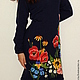 Вязаное платье с цветами, ручная вышивка " Летнее цветение ". Dresses. Kushnir handmade. Online shopping on My Livemaster.  Фото №2