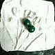 Silver earrings malachite. Earrings. Jewelry Elena. Online shopping on My Livemaster.  Фото №2