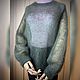 Свитер паутинка из мохера (реглан). Свитеры. Knitwork_room (Вязаные вещи в наличии и под заказ). Ярмарка Мастеров.  Фото №4