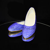 Обувь ручной работы handmade. Livemaster - original item AVAILABLE-Python ballet Flats. Handmade.