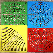 Материалы для творчества handmade. Livemaster - original item Set №1 of 4 Mandala Drawing Stencils. Handmade.