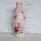 Vase-bottle with a rose in the power of Provence, Vases, Moscow,  Фото №1