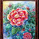 Картина маслом " Роза - Королева цветов ". Pictures. Picture&miniature lacquer painting. My Livemaster. Фото №6