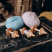 Материалы для творчества handmade. Livemaster - original item Wooden Thread Reel Set (3 pcs) KBN1. Handmade.
