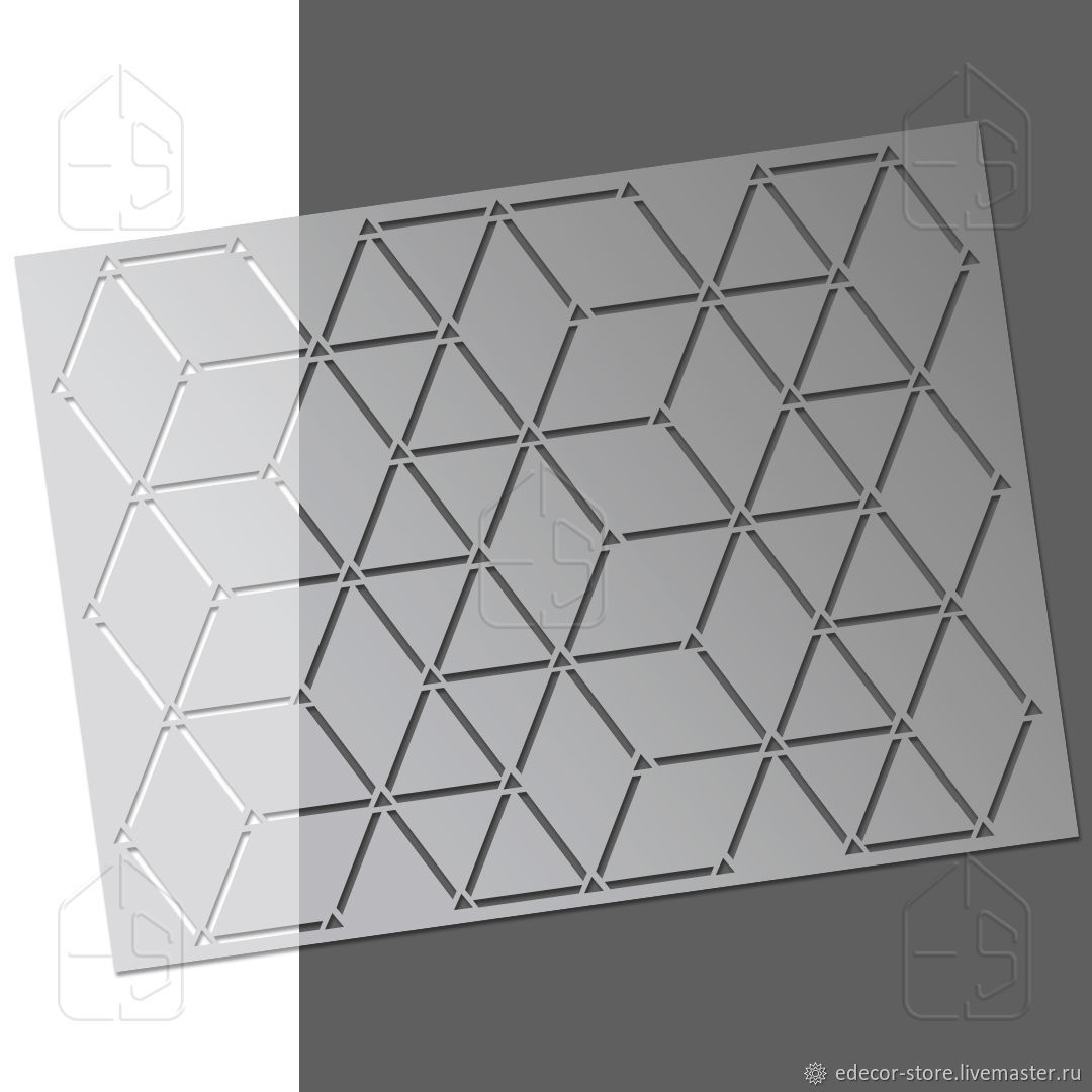 Трафарет ромбы 3D 54/240 в интернет-магазине Ярмарка Мастеров по цене  1827.5 ₽ – O6JHIRU | Инструменты для декупажа и росписи, Москва - доставка  по России