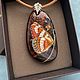 Agate Pendant hand painted Butterfly. Pendant. iloverussia. Online shopping on My Livemaster.  Фото №2