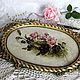 Serving tray wooden oval Rose and cherry, Trays, Frolovo,  Фото №1