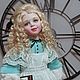 "Alice from Wonderland" Авторская кукла из фарфора, Интерьерная кукла, Москва,  Фото №1