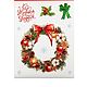 Paper stickers 'Christmas wreath', 14 x 21 cm, Labels, Moscow,  Фото №1