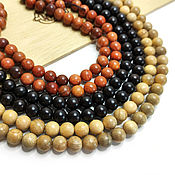 Материалы для творчества handmade. Livemaster - original item Beads valuable Ebony wood/Rosewood / Phoebe ball 10mm, 10 pcs.. Handmade.