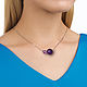 Necklace DUO natural amethyst decoration gift. Art.68. Necklace. TRUVELLA. Online shopping on My Livemaster.  Фото №2