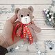 Knitted Teddy Bear handmade, Stuffed Toys, Saki,  Фото №1