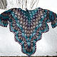 Pure wool shawl, color 'dragon wing'. Shawls. IRINA GRUDKINA Handmade Knitwear. Online shopping on My Livemaster.  Фото №2