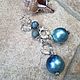 Cotton pearl earrings-CLOUDS. Earrings. arisha-jewerly (arisha-jewerly). Online shopping on My Livemaster.  Фото №2