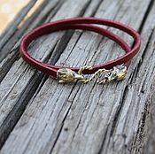 Украшения handmade. Livemaster - original item Women`s leather bracelet Fox. Handmade.