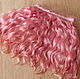 Tress for doll hair (pink) from goats Angora breed hand-made Hair for the dolls Curls Curls for doll Hair for dolls to buy Handmade Fair Masters
