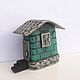 Garden miniature Village house (small house for a garden). Decoration for flower pots. magic stick. My Livemaster. Фото №4