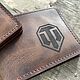 Кошелек подарок геймеру Warcraft World of Tanks. Кошельки. Iron Arm Leatherworks (Екатерина). Интернет-магазин Ярмарка Мастеров.  Фото №2