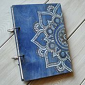 Канцелярские товары handmade. Livemaster - original item Notepad A5 "Winter mandala". Handmade.