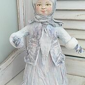 Кукла Анфиса в голубом платье