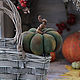 pumpkin decorative. Textile sculpture. Interior elements. Svetlana Semenova Toys (gorodchudakoff). My Livemaster. Фото №5