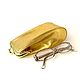 Eyeglass case for glasses leather gold. Eyeglass case. Elena Bags. Online shopping on My Livemaster.  Фото №2