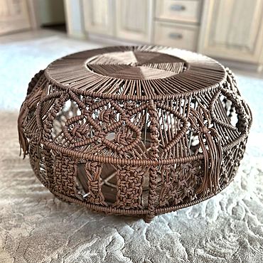 Для дома и интерьера ручной работы. Ярмарка Мастеров - ручная работа Пуфик. Handmade.