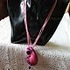 The necklace with the Shibori silk ribbon. Pendant. lawanda. Online shopping on My Livemaster.  Фото №2
