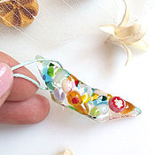 Украшения handmade. Livemaster - original item Pendant: Colorful glass pendant. Costume jewelry fusing. Handmade.