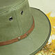Order Leather flat brim trilby hat TRL-15. Bluggae Custom Headwear. Livemaster. . Hats1 Фото №3