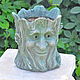 Pot Forest Troll stump of weathered concrete garden decor. Flowerpots are garden. Decor concrete Azov Garden. My Livemaster. Фото №5