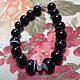Men's bracelet made of black agate and silver 925 ' Star of Russia'. Bead bracelet. marusjy. My Livemaster. Фото №6