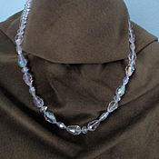 Винтаж handmade. Livemaster - original item Vintage necklaces: crystal beads AB Czechoslovakia. Handmade.