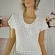 Openwork blouse,size 42-46,cotton, Sweater Jackets, Gryazi,  Фото №1