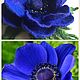 Brooch made of wool felt Blue anemone. Brooches. florawool (florawool). My Livemaster. Фото №6