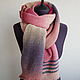 Order Pink scarf. Knitted with love. Livemaster. . Scarves Фото №3