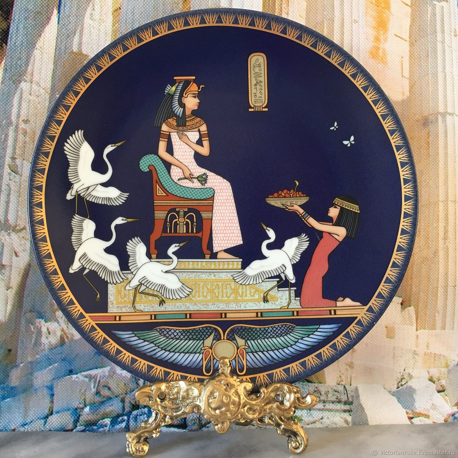 Винтаж: Царица Египта Клеопатра Декоративная тарелка, Предметы интерьера винтажные, Лондон,  Фото №1