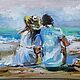 Order Where the breeze is...miniature with sea oil on canvas. Annet Loginova. Livemaster. . Pictures Фото №3