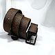  The genuine leather strap 30 mm. Straps. AGAT Galina. Ярмарка Мастеров.  Фото №4