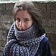 Snood men's women's pure wool 'Warm gift'. Snudy1. IRINA GRUDKINA Handmade Knitwear. My Livemaster. Фото №4