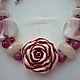 Rose necklace with agates (gift wrap). Necklace. lyubov-fedorova. Online shopping on My Livemaster.  Фото №2