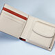 Wallet with a coin holder made of genuine goat leather, Wallets, Afula,  Фото №1