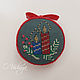 Embroidered needle cases. Christmas decorations. Cross stitch and beads!. My Livemaster. Фото №5